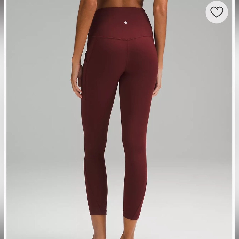 Lululemon All The Right Places Pant Maroon 25”